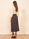 Summer Fashion All-Match Slim High Waist Slim Polka Dot Print Skirt