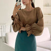 Casual Round Neck Long Sleeve Top