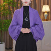 Knitted Dense Woven Plaid Shawl Warm All-matching