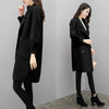 Purple Woolen Coat Women's Mid-length Lantern Sleeve