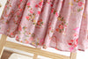 Women's Cotton And Linen Color A-Line Floral Long Dress