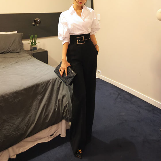 High Waist Professional Suit Pants