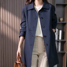  British Elegant Trench Mid-length Straight Coat