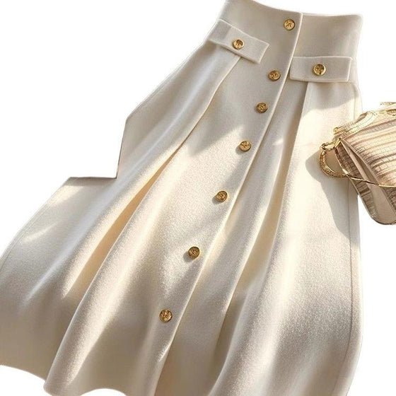 Women's Western Style High Waist Slimming Draping Dress