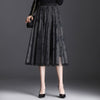 Elegant Flowy mid-length Pleated Skirt