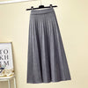 Autumn And Winter High Waist Knitted Skirt Women Mid-length