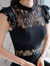 Hollow Lace Fashion Hip Professional Dress