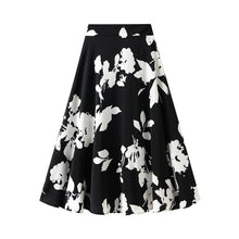  Women's Mid-length 2 High Waist Slimming Elegant Big Hem Bough Skirt