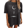 Moon Print Short Sleeve T-Shirt