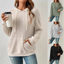  Long-sleeved knited Hooded Sweatshirt