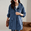 Women's Mid-length Western Style Youthful-looking Trench Coat