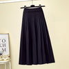 Autumn And Winter High Waist Knitted Skirt Women Mid-length