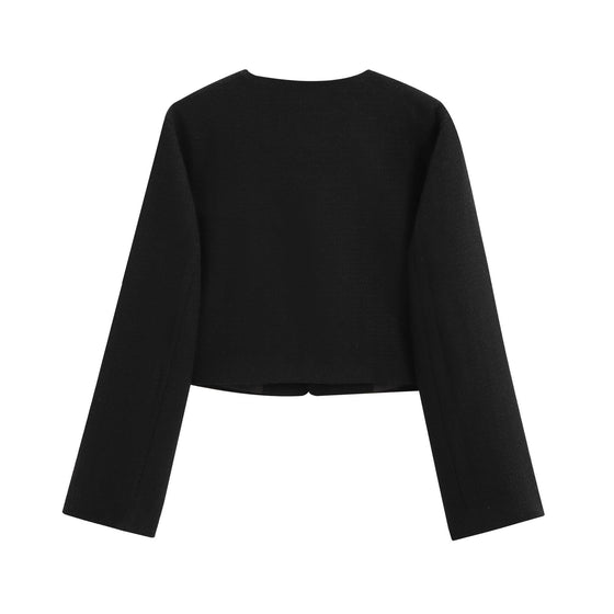 Round Neck Cropped jacket