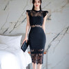 Hollow Lace Fashion Hip Professional Dress