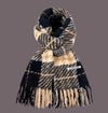 All-match Plaid Imitation Cashmere Women's Warm Scarf