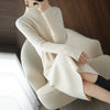 Half-high Neck Mid-length Knitted Bottom Dress